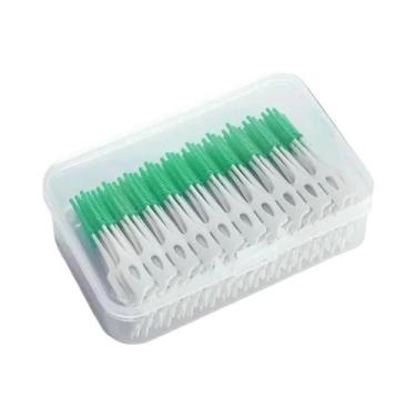 Imagem de Escova Interdentária De Silicone Super Macia 200 Unidades, Limpador De