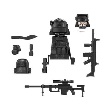 Imagem de Soldados Militares Com Armas Pesadas E Acessórios, Blocos De Montar, F