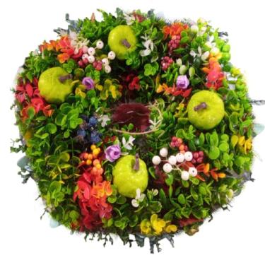 Imagem de Guirlanda de – Guirlanda de abóbora e folhas para porta da frente – Decoração rústica para entrada, lareira, , pátio, janela, de Ação de Graças, Natal