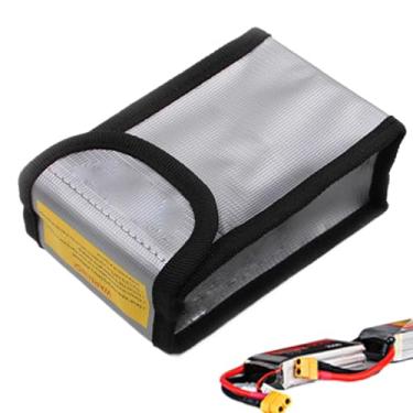 Imagem de de bateria à prova de fogo – de armazenamento de bateria | de carregamento resistente ao desgaste, organizador portátil para viagens