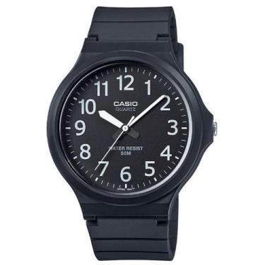 Imagem de Relógio CASIO masculino analóg preto MW-240-1BVDF