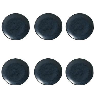 Imagem de Conjunto De Pratos De Sobremesa 06 Peças Orgânico Night Blue Porto Brasil