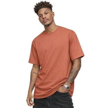 Imagem de Camiseta Basica Lisa Algodão Gola Redonda Masculina-Masculino