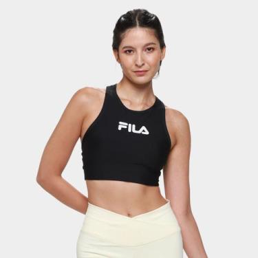 Imagem de Top Fila Train Long Elastic II Feminino, Preto, P