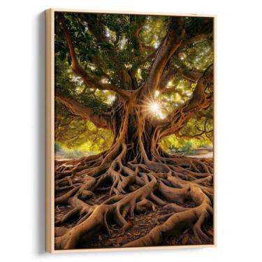 Imagem de Quadro Árvore da Vida em Raízes Eternas Luminosas - Mioquadros, 180x12