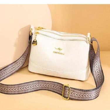 Imagem de Bolsa Crossbody Feminina de Couro Luxo - Canguru, Marca de Moda Design