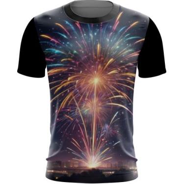 Imagem de Camiseta Dryfit Fogos de Artifício Rojões Ano Novo 4 - Kasubeck Store®
