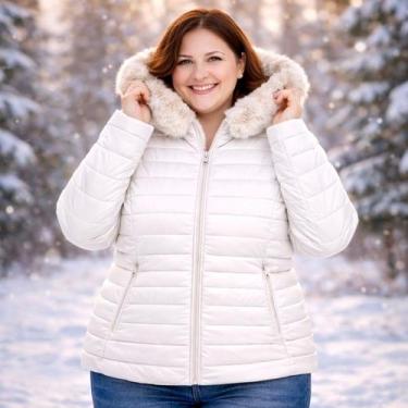 Imagem de Jaqueta Feminina Plus Size Puffer Blusa De Frio Casaco Inverno Bobojac