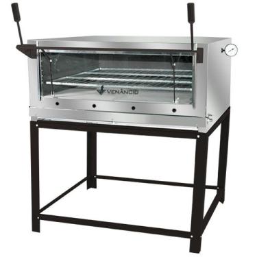 Imagem de Forno Industrial Venâncio Roma Inox 90 Cm com Pedra Refratária Gás GLP