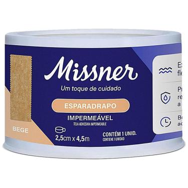 Imagem de Esparadrapo Impermeável Missner Bege 2,5cm X 4,5m