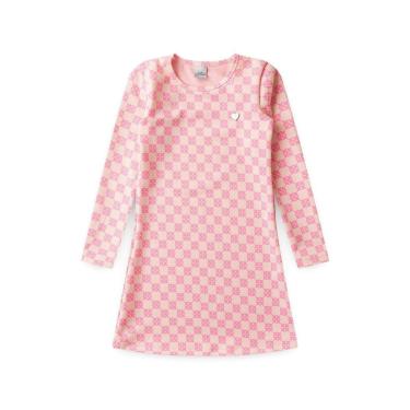 Imagem de Vestido Infantil Feminino em Jacquard Quadriculado-Feminino