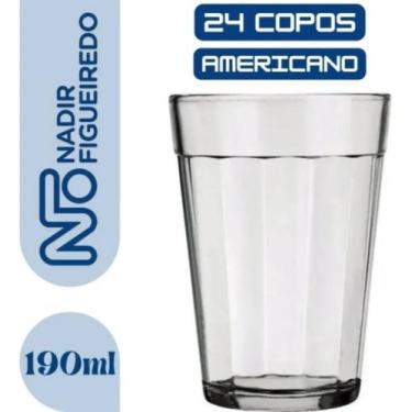 Imagem de Copo Americano Tradicional 190ml 24 Unidades Cor Transparente - Nadir