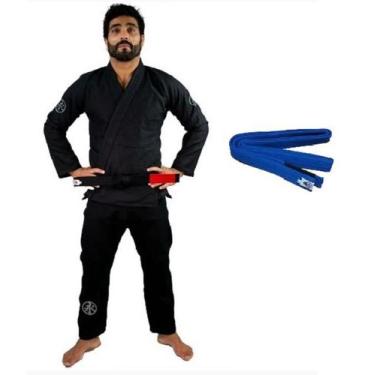 Imagem de Kimono Ultra Light 2.2 Jiu Jitsu Preto Com Faixa a Escolher  Keiko, Az