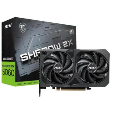 Imagem de Placa de Vídeo MSI GeForce RTX5060 Shadow 2X OC 8GB GDDR7 PCI-Express