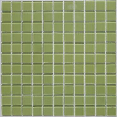 Imagem de Kit 1m² Pastilha de Vidro e Cristal 30cm x 30cm Verde Glass Mosaic