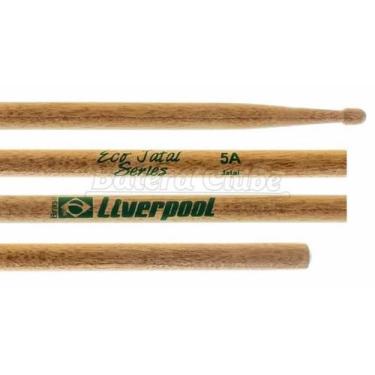 Imagem de Baqueta Liverpool Eco Jataí Padrão 5A EJA-5AM com Ponta de Madeira Exo
