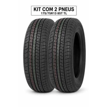 Imagem de Kit 2 Pneus aro 13 175/75R13 Novos 5 Anos de Garantia Alta Durabilidad