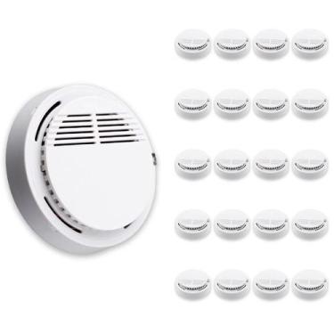 Imagem de Detector de Fumaca Kit 20 Uni Incendio Fogo Sensor Fotoeletrico Alarme