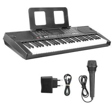 Imagem de Teclado Musical 61 Teclas Sensitivas Com 200 Ritmos/Timbres Bluetooth 