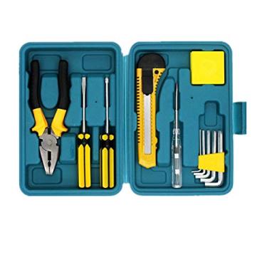 Imagem de Shiratori Conjunto de ferramentas de 12 peças - Kit de ferramentas de mão geral para uso doméstico com caixa de plástico para armazenamento (pequeno)