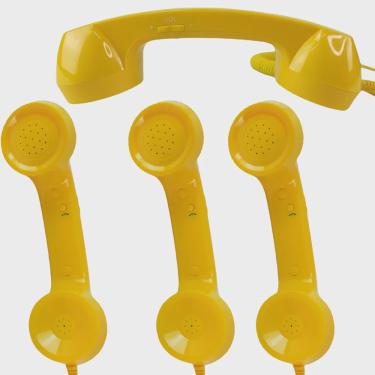 Imagem de Monofone Pop Phone Microfone Vintage Telefone Celular Chamadas Kit 4 Und Retro Audio Portatil Pc Tablet Atende Ligaçoes