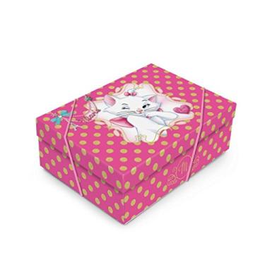 Imagem de Caixa Para Presente Retangular com Tampa Cromus Embalagens na Estampa Marie com Fechamento em Elástico 46x33x14 cm com 10 Unidades