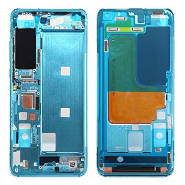 Imagem de HONGYAN Peças de substituição de telefone celular Placa de moldura de quadro LCD da casa frontal para Xiaomi mi 10 5g / mi 10 pro 5g Acessórios telefônicos