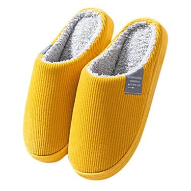 Imagem de Chinelos macios chinelos de casa chinelos chinelos para mulheres mulheres homens quentes chinelos de pelúcia femininos 39, Amarelo, 9