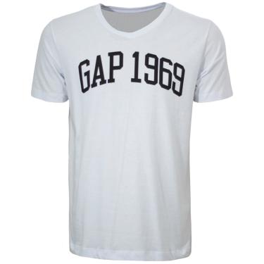 Imagem de Camiseta gap 1969 V Neck Branca Masculina