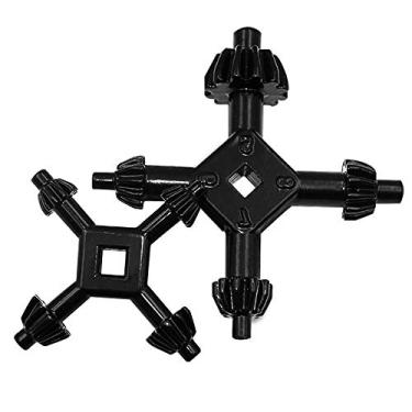 Imagem de Eyech 2 peças chave universal 4 Way Chuck chave 4 em 1 chave de furadeira