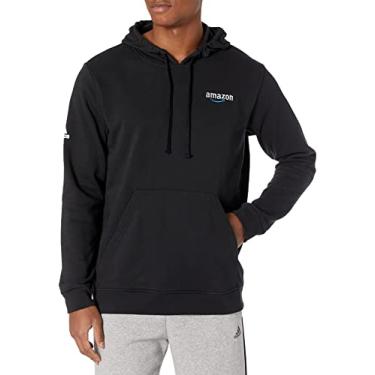 Imagem de adidas Moletom masculino com capuz de golfe em branco de algodão macio, Preto, Medium