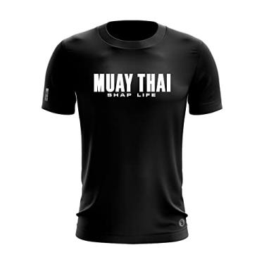 Imagem de Camiseta Shap Life Academia Muay Thai Treino Corrida Cor:Preto;Tamanho:GG