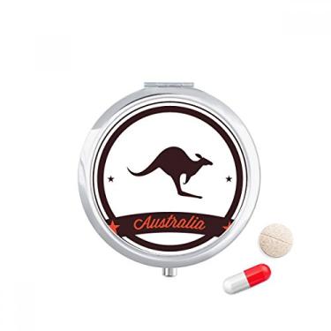 Imagem de Estojo de comprimidos com emblema de Canguru Sabor Austrália, porta-comprimidos, recipiente para armazenamento de medicamentos