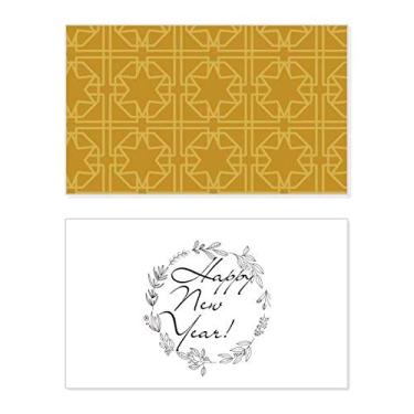 Imagem de Tailândia Golden Weaving Estampa Decorativa Ano Novo Festival Cartão Bless Mensagem Presente