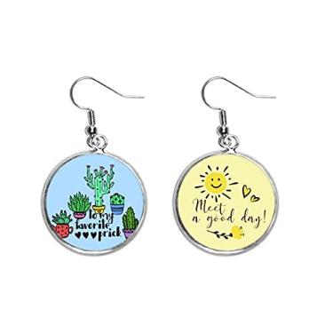 Imagem de To My Favorite Prick Brinco de flor de cacto com orelha gota de sol joia moderna