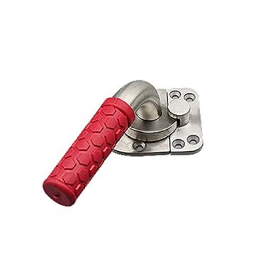 Imagem de Maçaneta da porta de aço inoxidável Maçaneta do armário para vaporização de frutos do mar Fivela Hardware Armazenamento a frio Forno com fechadura para porta, à esquerda aberta