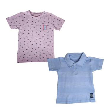 Imagem de Kit 1 Polo 1 Camiseta Marisol Play Infantil Menino