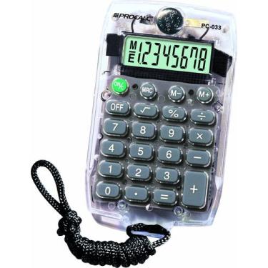 Imagem de Calculadora De Bolso 8 Dígitos Pc033  Com Cordão  - Procalc