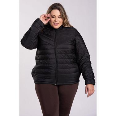 Imagem de Jaqueta Feminina Plus Size Puffer em Microfibra - Serena