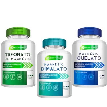 Imagem de Tri Magnesio Treonato + Quelato + Dimalato 500mg 100% Puro 360Cáp Ecomev