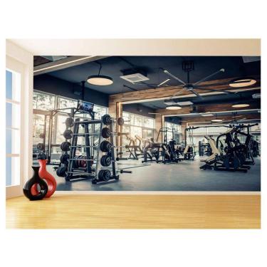 Imagem de Papel De Parede 3D Academia Exercício Crossfit 3,5M Aca29
