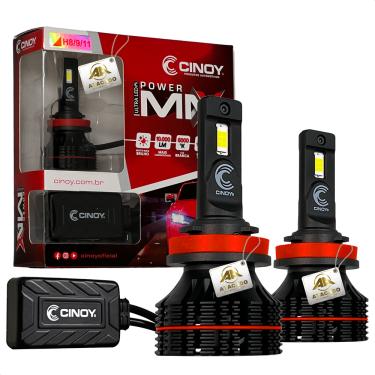 Imagem de Par Lâmpada Ultra Led Power Max Farol 10000 lumens 12v 24v H1 H3 H7 H8 H11 H16 9006 9012