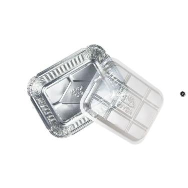 Imagem de Marmitex Retangular D12fs 220ml C/ Tampa Pet Cx C/ 100 Und Wyda