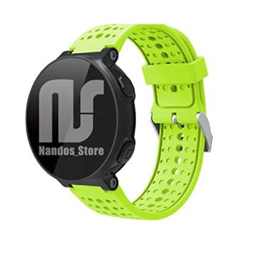 Imagem de Pulseira para Smartwatch Garmin Forerunner modelos 230 235 220 620 630 735 735XT - Nandos-Store com chave para troca) (Verde claro)