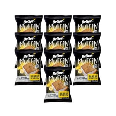 Imagem de Bolinho Belive Be Free Banana + Canela + Chia Contendo 10 Unidades De 40g Cada