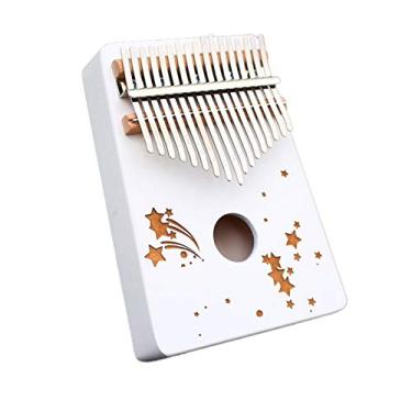 Imagem de Kalimba de 17 teclas, piano de polegar para crianças, adultos, instrumento de música marimbas, teclado de dedo Mbira Sanza com instruções e martelo de afinação, (18 cm x 13 cm) A13-17tone