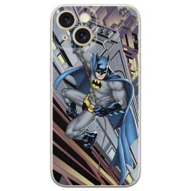 Imagem de ERT GROUP Capa de celular para iPhone 15 original e oficialmente licenciada DC padrão Batman 006 perfeitamente adaptada à forma do celular, capa feita de TPU