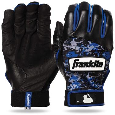 Imagem de Franklin Sports Luvas de beisebol MLB Digitek - Cinza/Preto/Royal Digi - Adulto GG