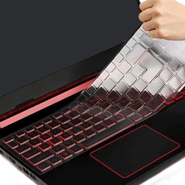 Imagem de Capa de teclado para Acer Nitro 5, Nitro 16, Nitro 17, Nitro 5 AN515-58/57/56/54/55/45/44 AN517, 39.6 cm Predator Helios 300 PH315-54/53/52 PH317-56/56/52 4/53 (não Compatível com Nitro V15 V16,