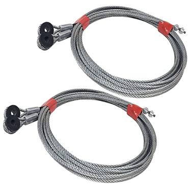 Imagem de BFC 4 peças TG-913041 330.2 cm Comprimento 1/10.2 cm Ilhó de nylon 7x7 Cabo de elevação de porta de rampa de aço galvanizado